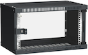 ITK Шкаф LINEA WE 6U 550x350мм дверь стекло черный