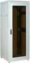 ITK LINEA N 18U 800х800мм стекл. пер. дв. задн. металл. сер.