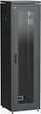 ITK Шкаф сетевой 19" LINEA N 33U 600х600 мм стеклянная передняя дверь черный