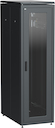 ITK Шкаф сетевой 19" LINEA N 33U 600х1000 мм стеклянная передняя дверь черный