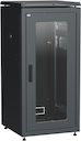 ITK Шкаф сетевой 19" LINEA N 18U 600х600 мм стеклянная передняя дверь черный