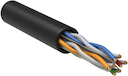 ITK Витая пара U/UTP кат.6 4x2х23AWG solid LSZH нг(А)-HF черный (305м)