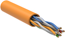 ITK Кабель связи витая пара U/UTP, кат.6 4x2х23AWG solid, LSZH, 305м, оранжевый