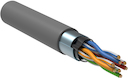 ITK Кабель связи витая пара F/UTP, кат.5E 4x2х24AWG solid, PVC, 305м, серый