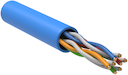 ITK Кабель связи витая пара U/UTP, кат.5E 4х2х24AWG solid, PVC, 305м, синий