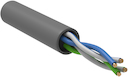 ITK Каб. в. п. U/UTP кат. 5E 2х2х24AWG solid PVC серый