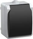 РСб20-3-ФСр Розетка одноместная с з/к для открытой установки IP54