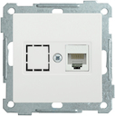 РK11-1-Б Розетка компьютерная RJ45 Cat6 BOLERO белый IEK