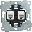 РK10-2-Б Розетка 2-ая компьютерная RJ45 Cat5e BOLERO IEK