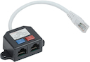 ITK Разветвитель (Y-адаптер) кат.5E 2xRJ45-1хRJ45