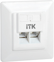ITK Внутренняя информационная розетка RJ45 кат.6 FTP 2 порта