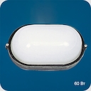 Round WP 60 20 02 СветильникIP54, овальный, 60 Вт, черный