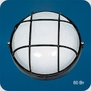 Round WP 60 01 02 Светильник  круглый, 60Вт, черный с решеткой