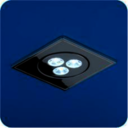 Vega 03 02 05 светильник светодиодный 3W в комплекте с драйвером, квадратный, поворотный хром