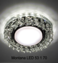 Bohemia led 53 1 70, светильник декоративный из огранненого стекла со светодиодной подсветкой, GX53, прозрачный