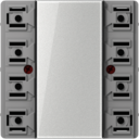 KNX кнопочный модуль универсальный 2гр