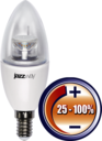 PLED- DIM C37 7w CLEAR 4000K 540Lm E14 230/50  Jazzway