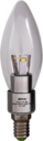 PLED-C37  CLEAR  3w 4000K 250 Lm E14 230/50 (-) Jazzway