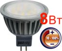 PLED- DIM JCDR  8w 3000K 600Lm GU5.3 230/50 (-) Jazzway