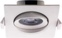 Даунлайт PSP-S 9044 7W 4000K 38° квадр/поворот White IP40
