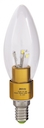 PLED-C37  CLEAR GOLD 5w 3000K 390Lm E14 230/50  Jazzway