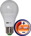 Лампа светодиодная (LED) «груша» d60мм E27 220° 12Вт 220-230В опаловая тепло-белая желтая 3000К диммируемая