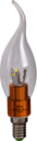 PLED-CA37 CLEAR GOLD 3w 3000K 250 Lm E14 230/50 (-) Jazzway