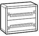 XL3 160 Шкаф метал. XL3 160 2 рейки 48М 450х575х147 без дверцы