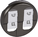 ЛицевПан Графит Роз RJ-45 двой