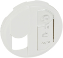 Крышка розетки компьютерной Celiane (RJ45, STP, этикетка, белая)
