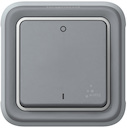 PlexoВыкл 2х-пл. серый