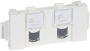 MOSAIC 2хRJ45 UTP кат5е 4 мод