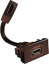 Mosaic Роз. HDMI 1модуль черн.