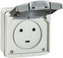 Plexo Роз. IP55 2K+З 20А 230В