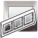 Рамка 3п гор Bl.Nickel GL