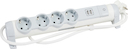 Удл. 4x2К+З 1,5м 2xUSB бел/сер