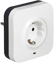 Розеточный блок с RJ45/RJ11x2 (16 А, в сборе, с/у, белый)