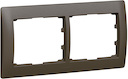 Рамка 2п гор Dark Bronze GL