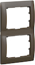 Рамка 2п вер Dark Bronze GL