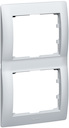 Рамка 2п вер Aluminium GL