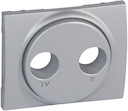 Крышка розетки телевизионной Galea Life (TV+Radio, aluminium)