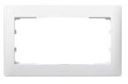 Рамка Galea Life 2 поста (горизонтальная, без разделения, white)