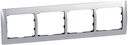Рамка 4п гор Br.Aluminium GL