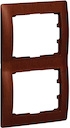 Рамка 2п вер Mahogany GL