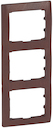 Рамка 3п вер Mahogany GL