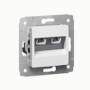 Розетка RJ11/RJ45 БЕЛ CAR