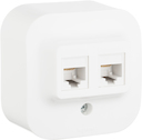 Розетка2XRJ45 к 5е UTP БЕЛ