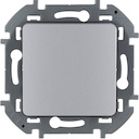 Legrand Inspiria 673682 переключатель промежуточный одноклавишный для скрытого монтажа, цвет "Алюминий", номинальный ток 10 А, напряжение ~250В
