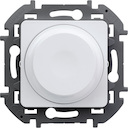 Legrand Inspiria 673790 Светорегулятор универсальный для светодиодных и других ламп, мощность 300 Вт лампы накаливания / 75 Вт светодиодные лампы, поворотно-нажимной, цвет "Белый"