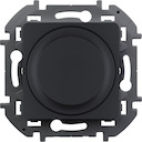 Legrand Inspiria 673793 Светорегулятор универсальный для светодиодных и других ламп, мощность 300 Вт лампы накаливания / 75 Вт светодиодные лампы, поворотно-нажимной, цвет "Антрацит"
